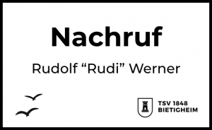 Zum Tod von Rudolf „Rudi“ Werner