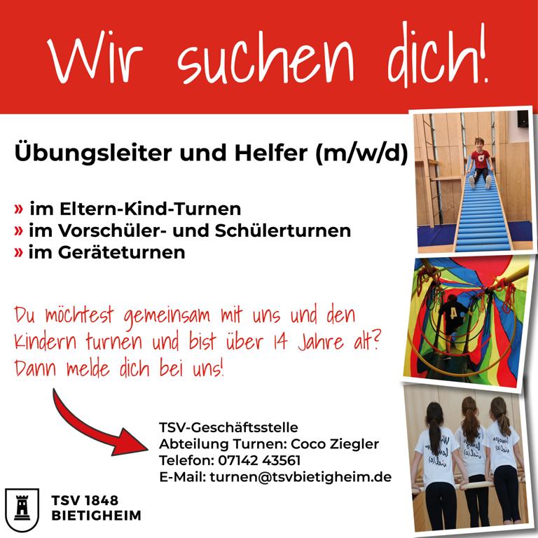 Wir suchen dich-Turnen und Tanzen